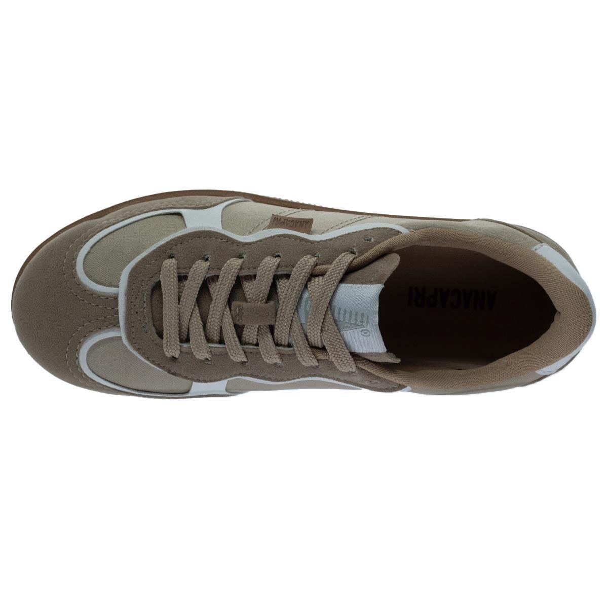 Tênis Casual Feminino Anacapri C3579 Nude Nude 3