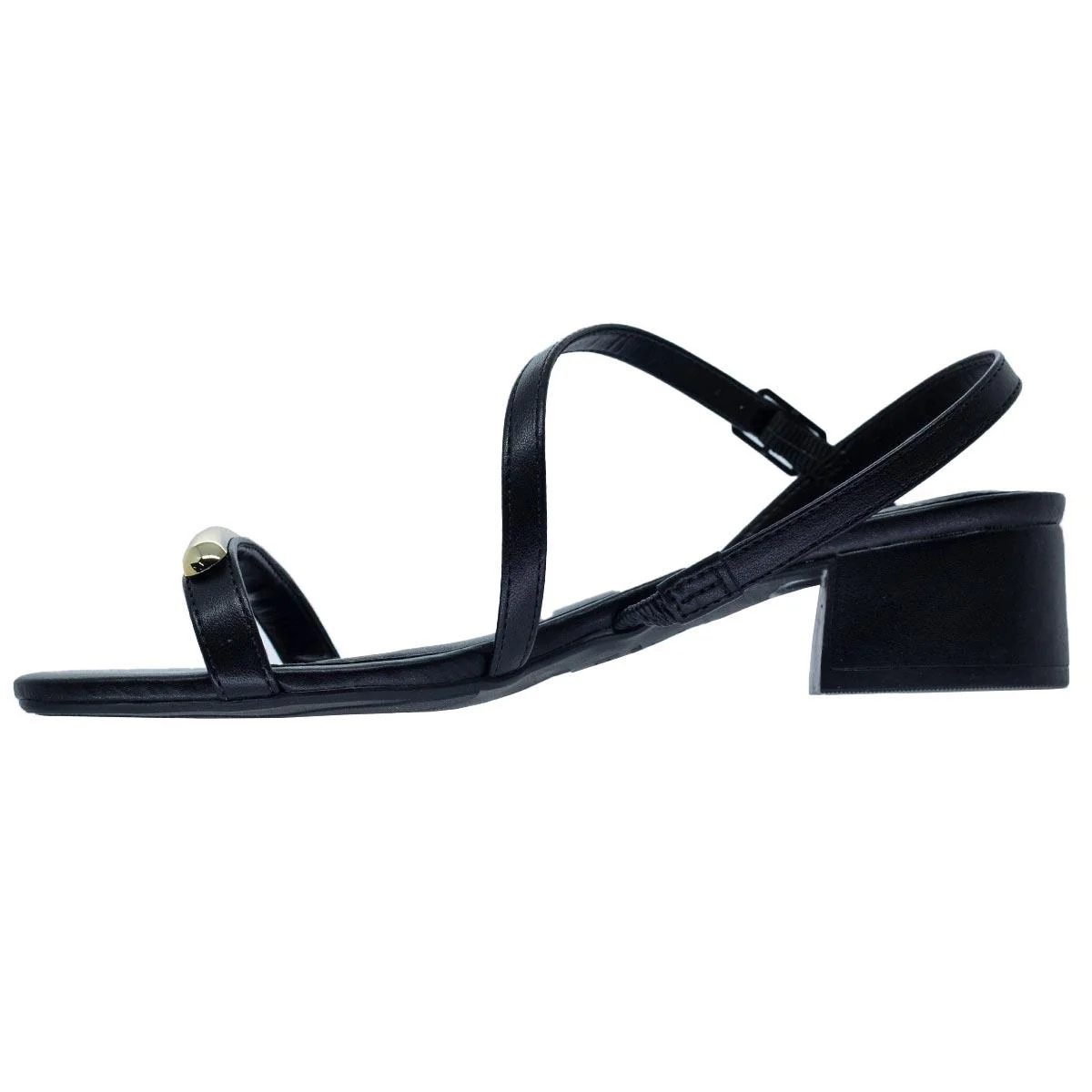 Sandália Salto Baixo Feminina Anacapri C30489 Preto Preto 2