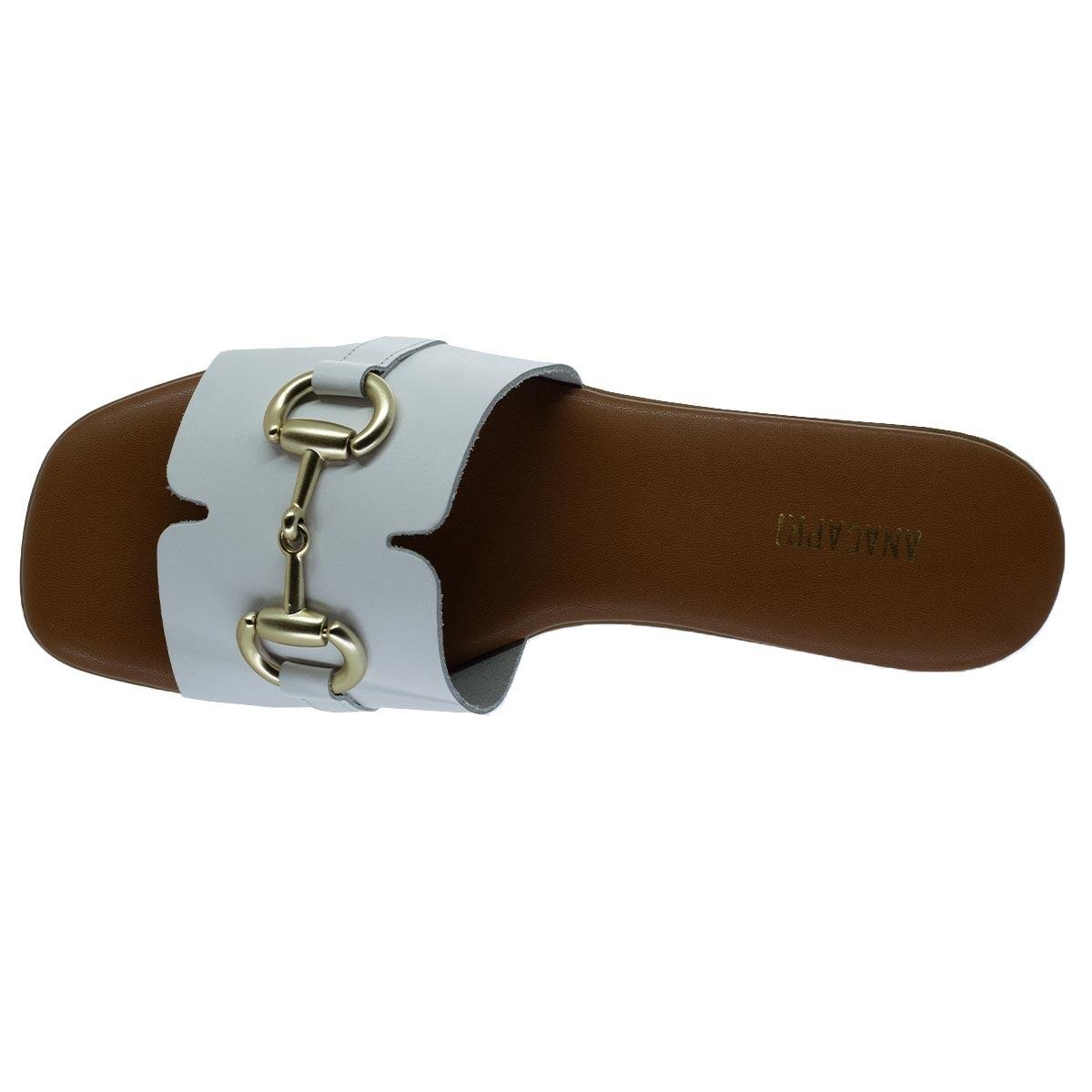 Tamanco Feminina Anacapri C30548 Branco Branco 3