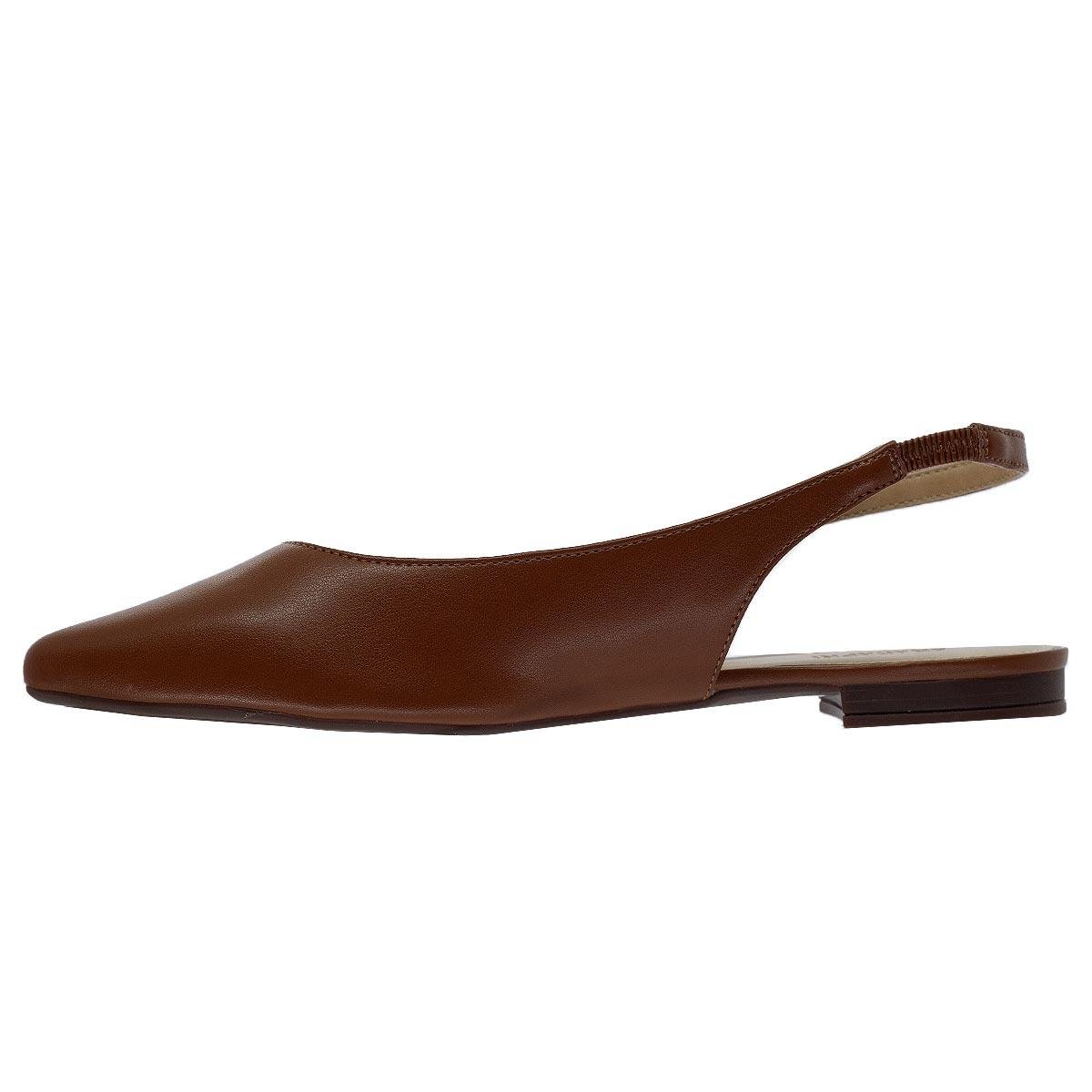 Sapatilha SlingBack Feminina Anacapri C30029 Camel Marrom 2