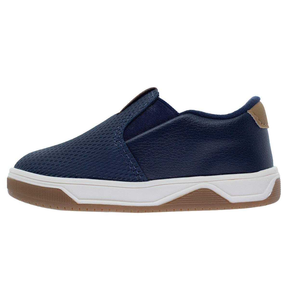 Tênis Slip On Infantil Menino Molekinho 2623.100 Marinho Azul Marinho 2