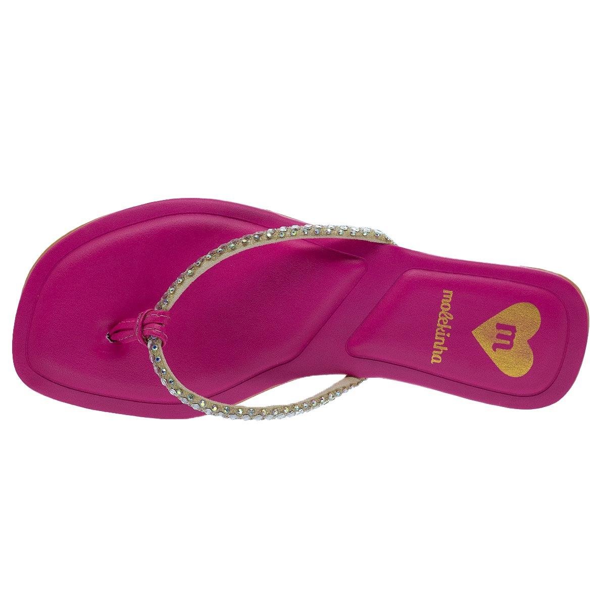 Rasteira Infantil Menina Molekinha 2354.101 Pink Pink 3