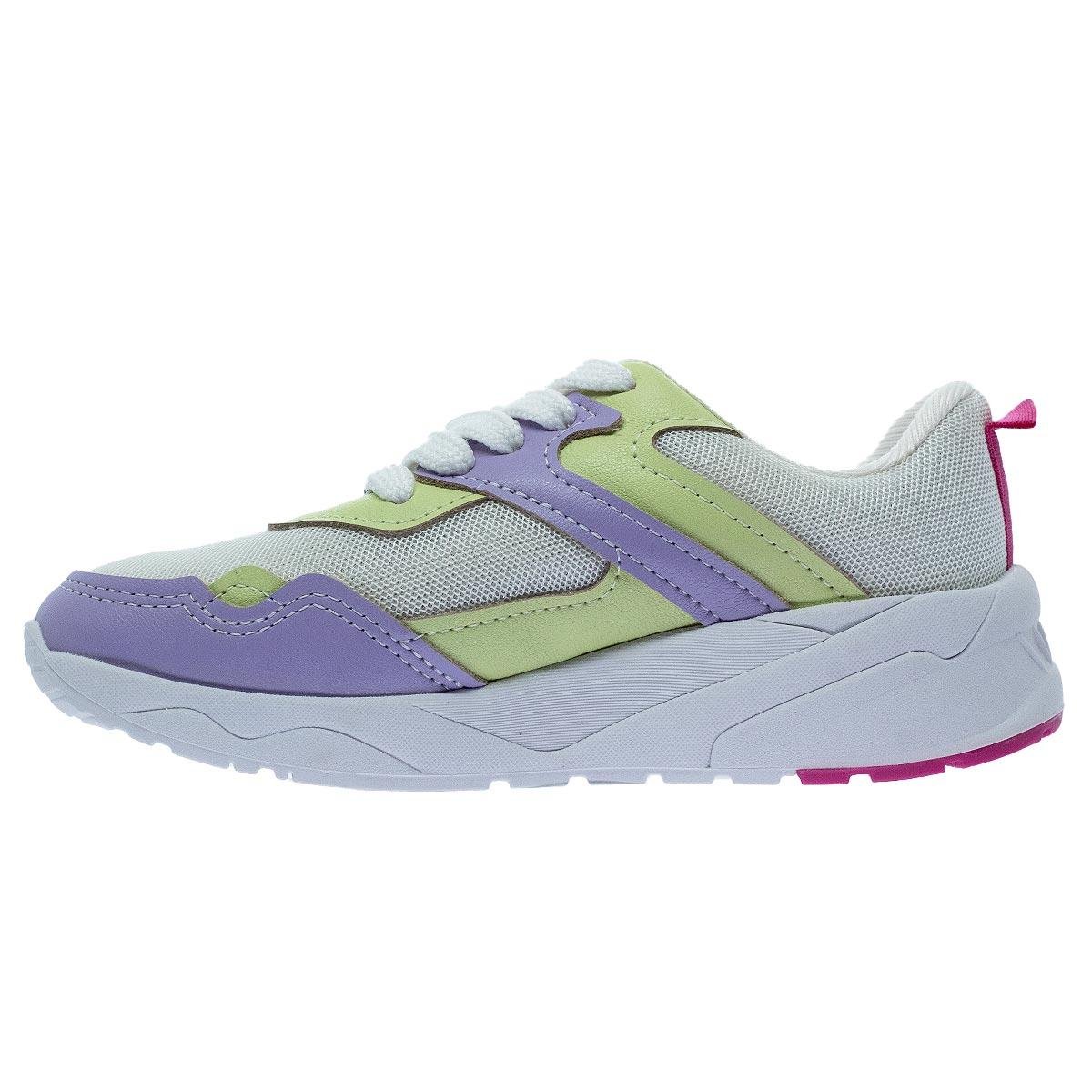 Tênis Casual Infantil Menina Molekinha 2571.102 Branco Branco 2