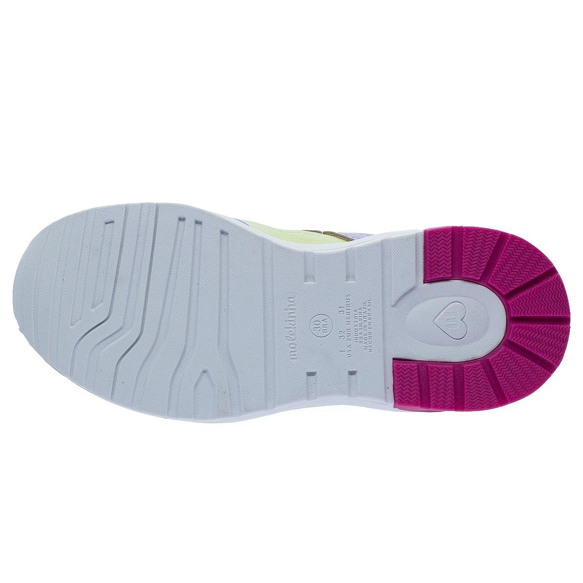 Tênis Casual Infantil Menina Molekinha 2571.102 Branco Branco 4