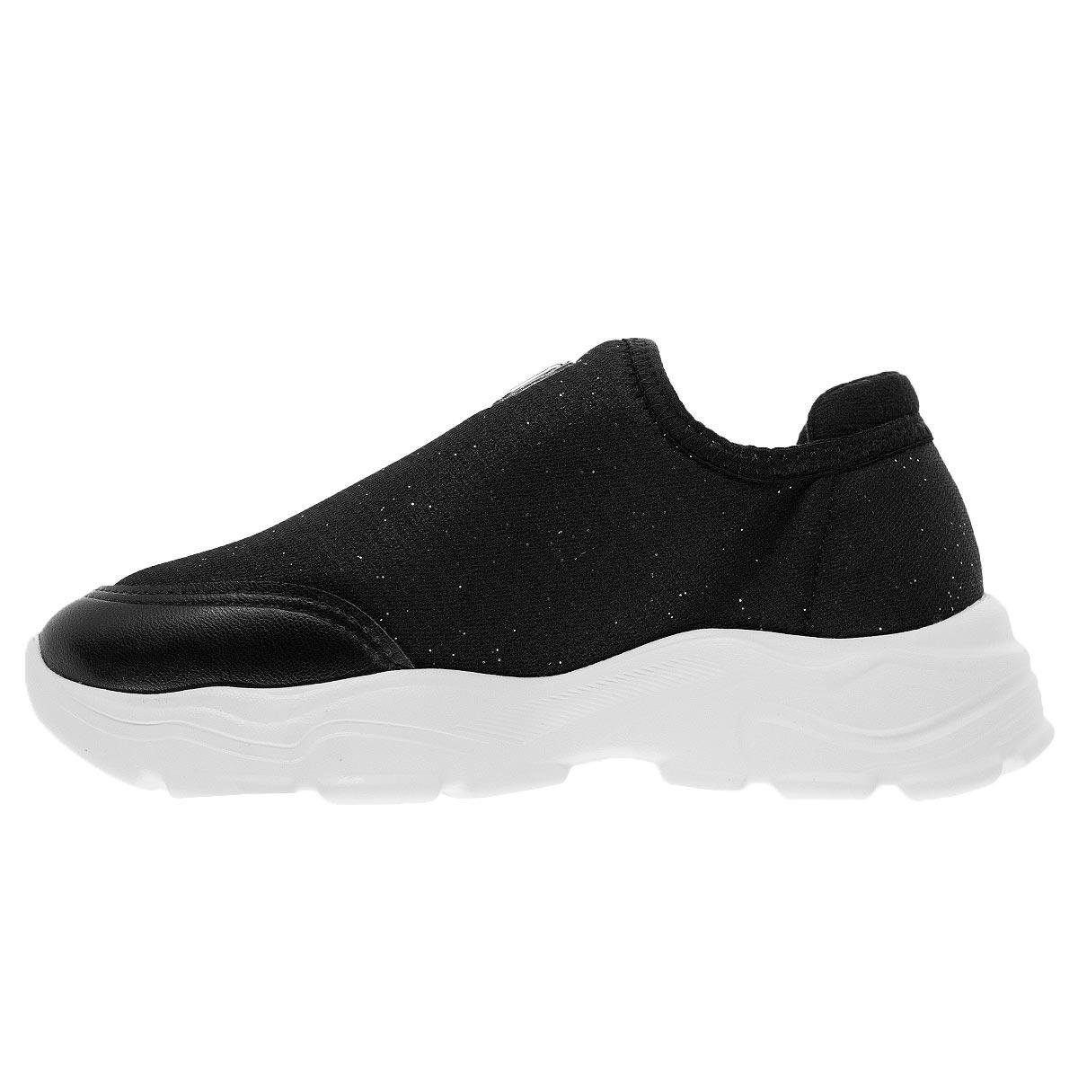 Tênis Casual Slip On Infantil Menina Molekinha 2564.100 Preto Preto 2