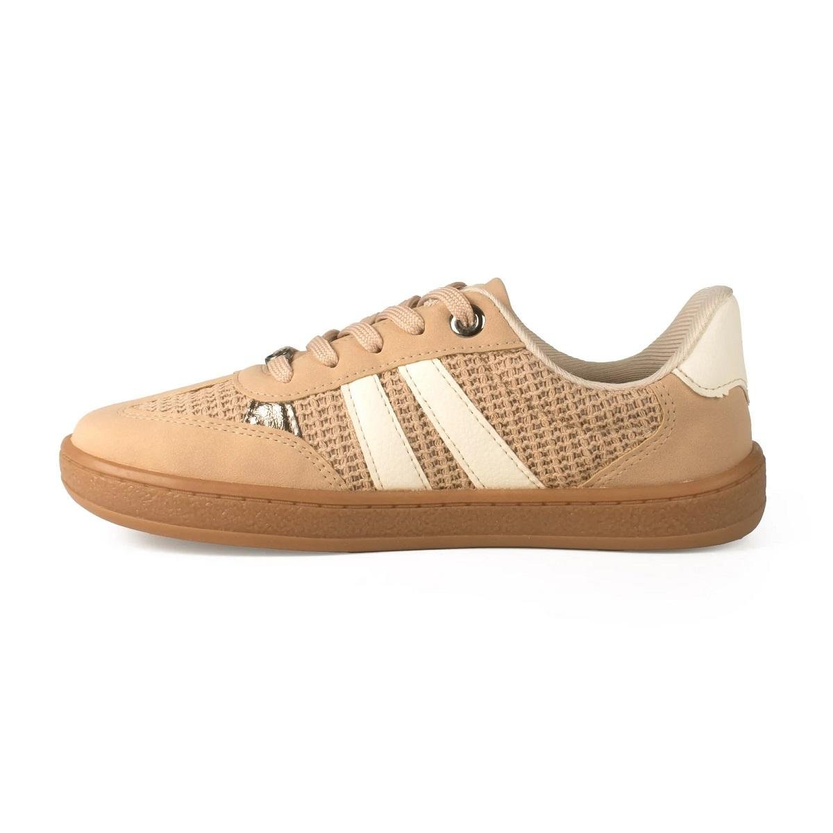 Tenis Casual Feminino Dakota D1021 Bege Bege 2