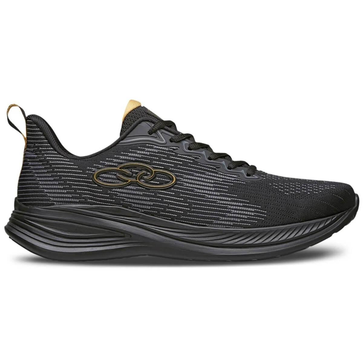 Tênis Esportivo Masculino Caminhada Marte 5156 Preto