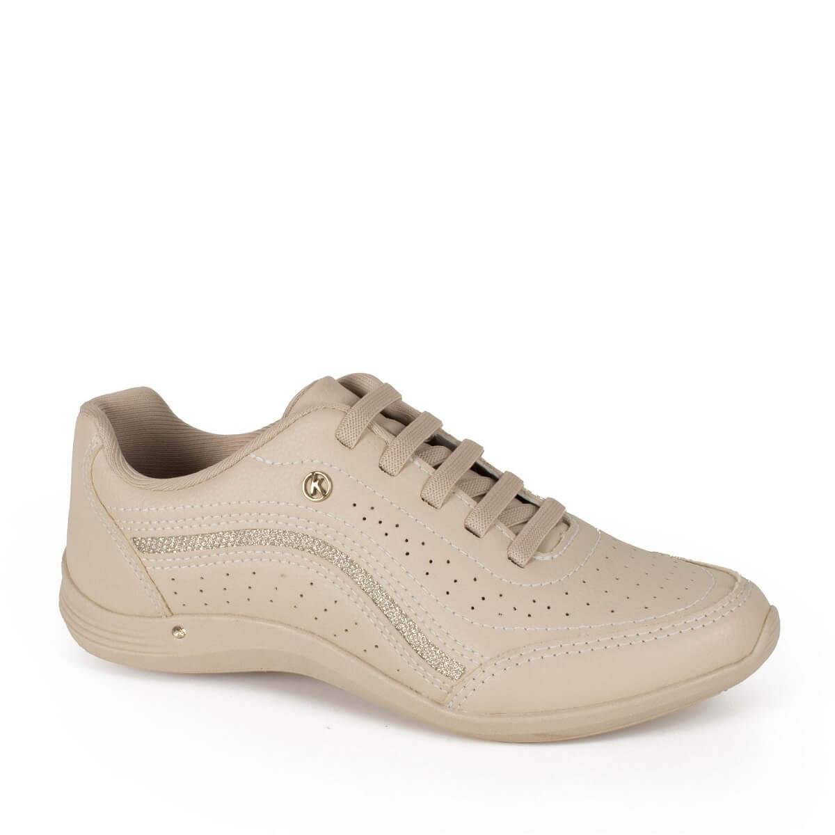 Tenis Feminino Kolosh Casual C3184A Bege Bege 3