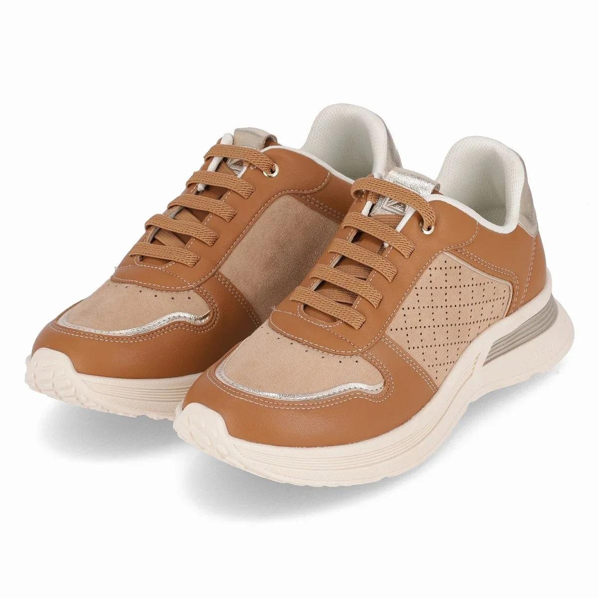 Tênis Casual Feminino Piccadilly Energy 935012-1 Camel Camel 2