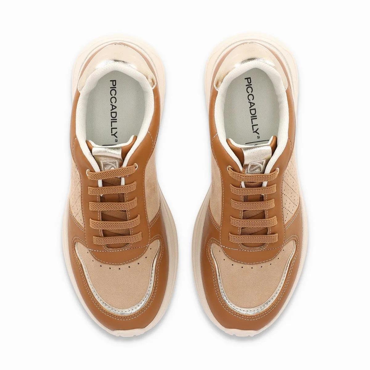Tênis Casual Feminino Piccadilly Energy 935012-1 Camel Camel 3