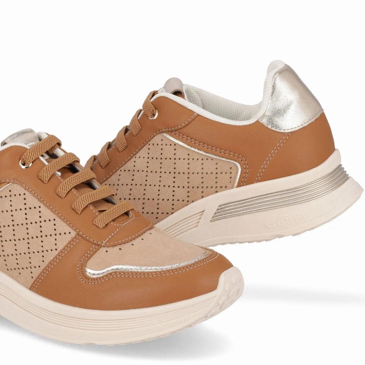 Tênis Casual Feminino Piccadilly Energy 935012-1 Camel Camel 4