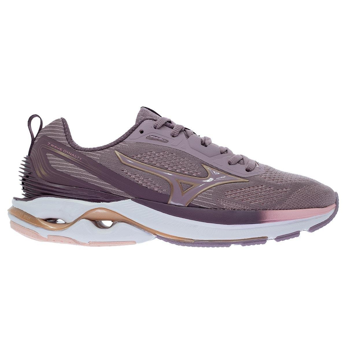 Tênis de Corrida Feminino Mizuno Wave Dynasty 7 Lavanda