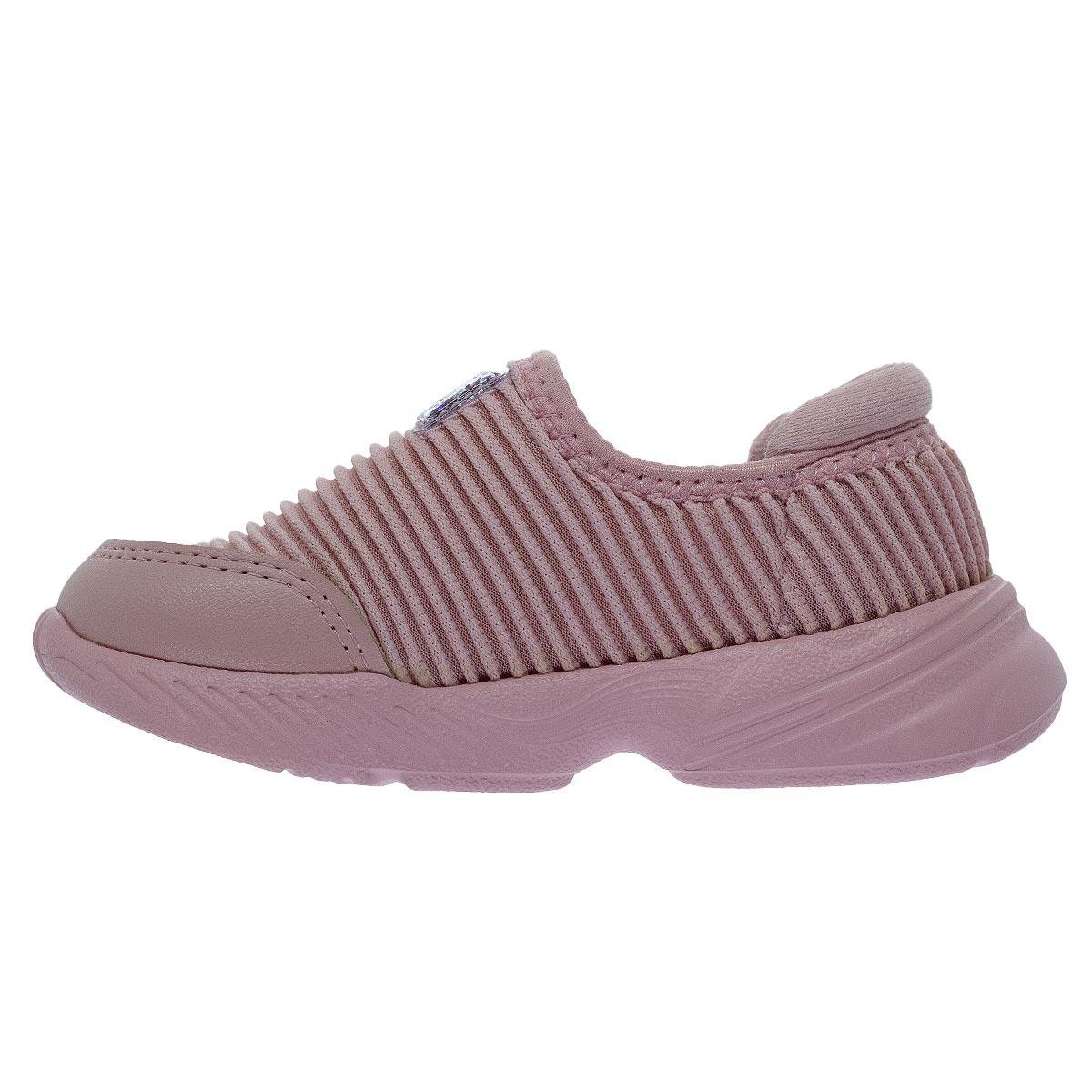 Tênis Casual Infantil Menina Molekinha 2709.213 Rosa Rosa 2