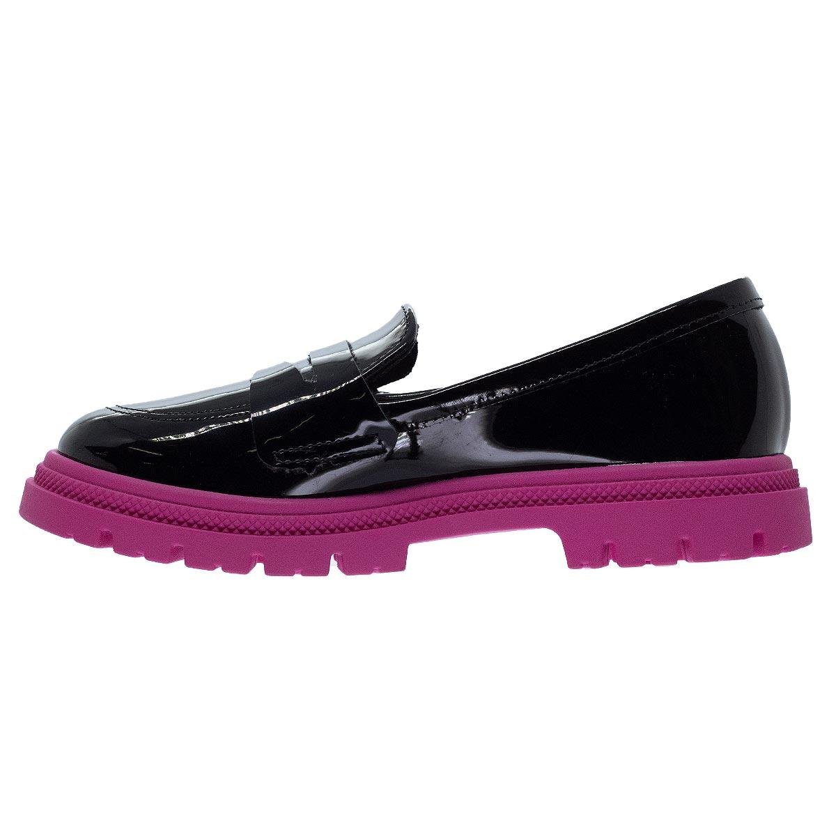 Sapato Mocassim Infantil Menina Loafer Molekinha 2566.101 Preto Preto 2