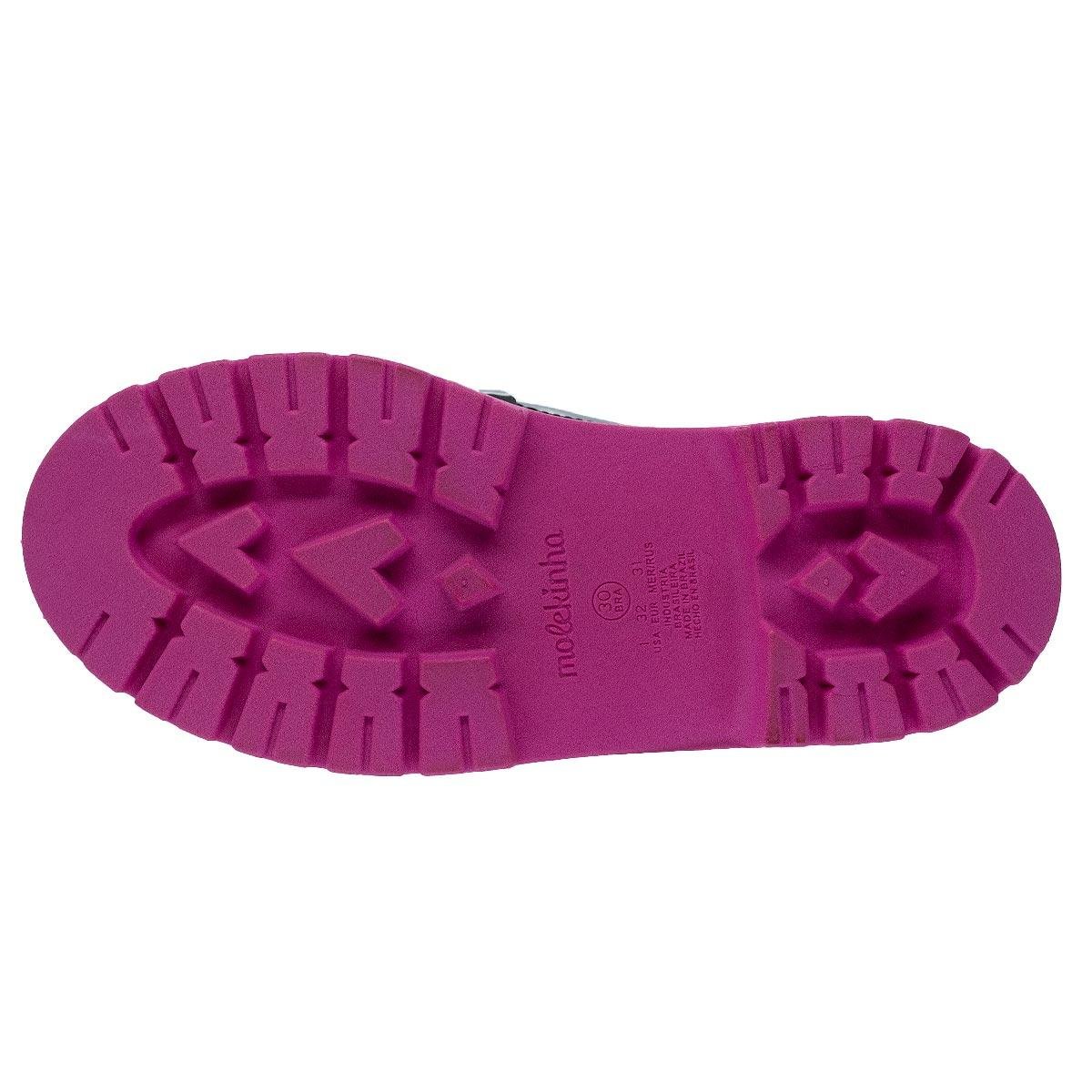 Sapato Mocassim Infantil Menina Loafer Molekinha 2566.101 Preto Preto 4