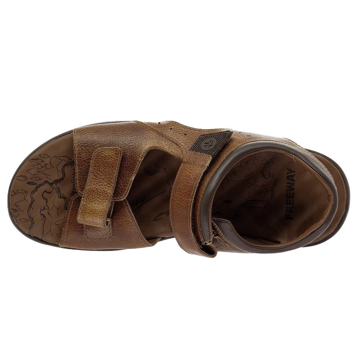 Sandália Masculina Freeway Nap 3246 Marrom Marrom 3