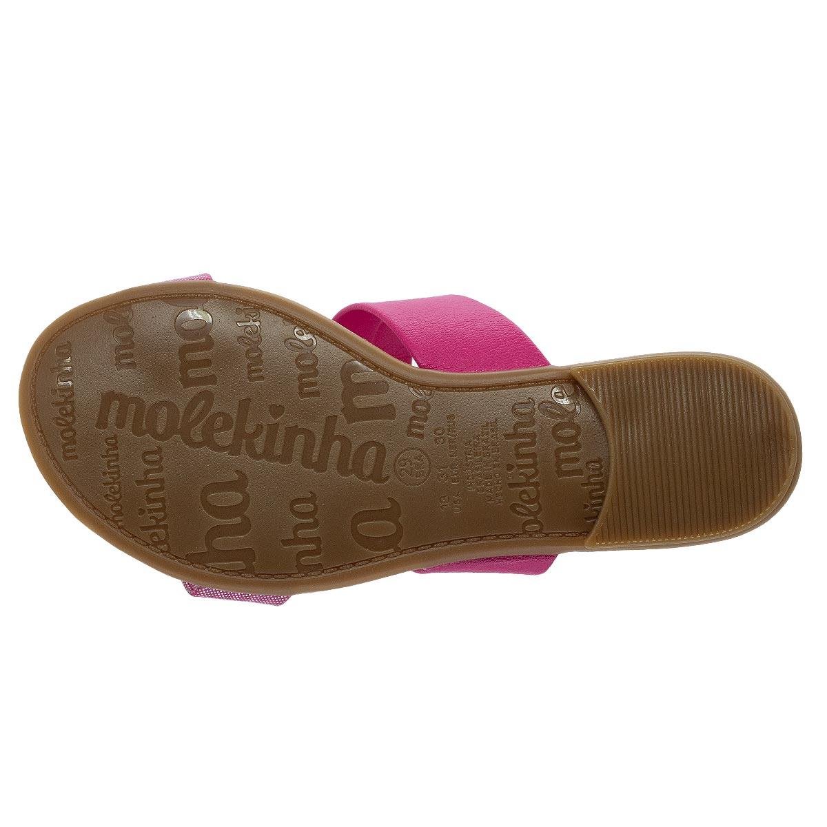 Chinelo Infantil Menina Molekinha 2353.101 Rosa Rosa 4