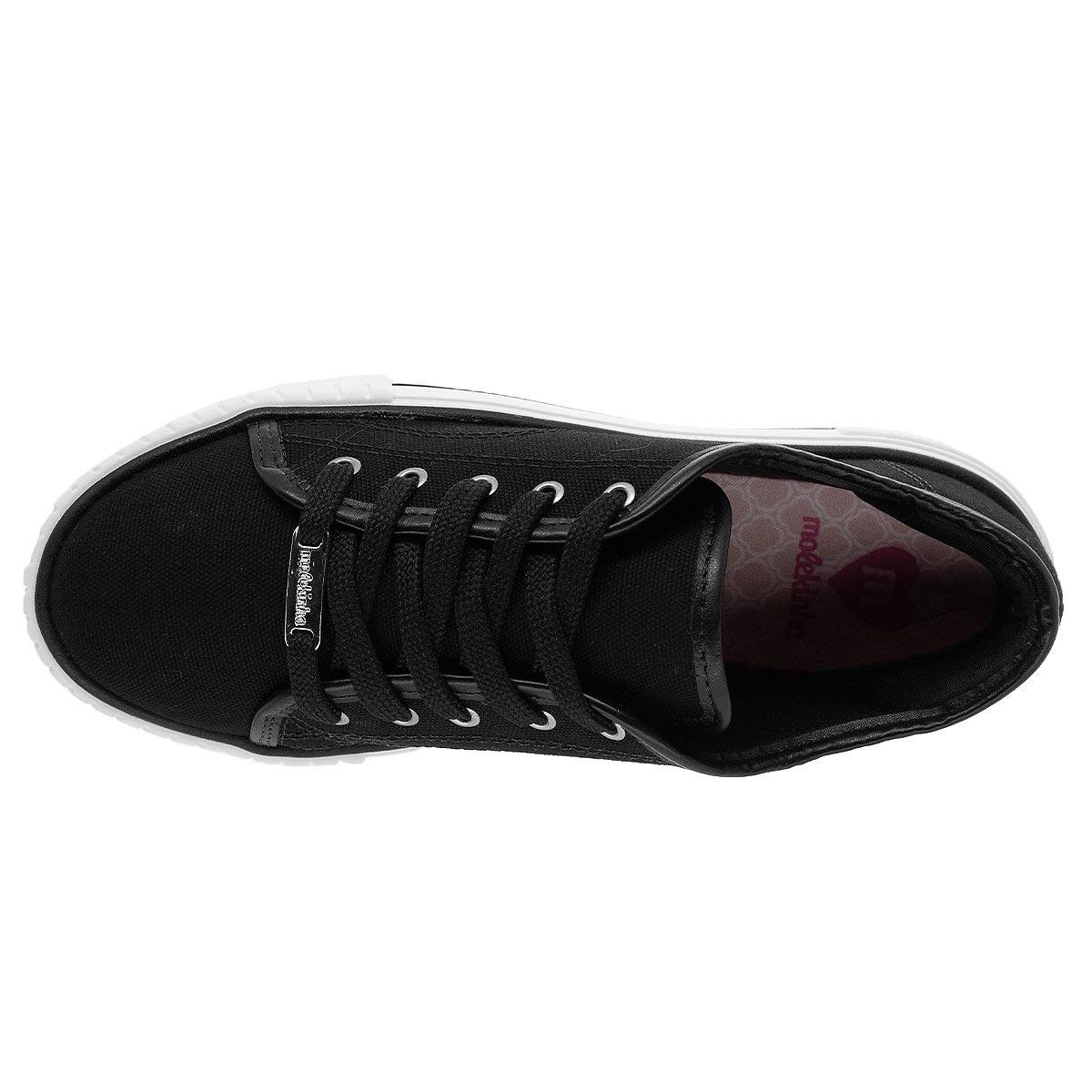 Tênis Casual Infantil Menina Molekinha 2565.105 Preto Preto 3