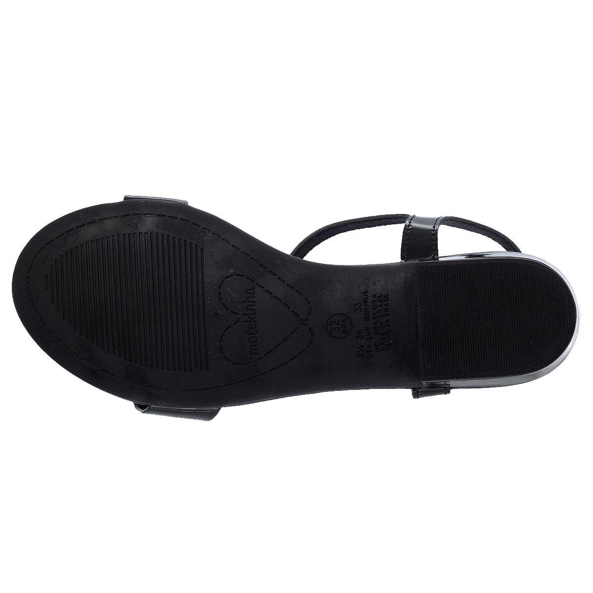 Sandália Infantil Menina Molekinha 2318.341 Preto Preto 4