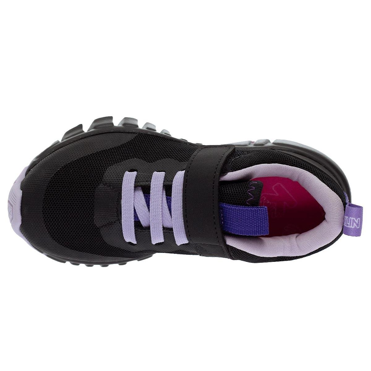 Tênis Infantil Menina Klin 244037000 Preto Preto 3