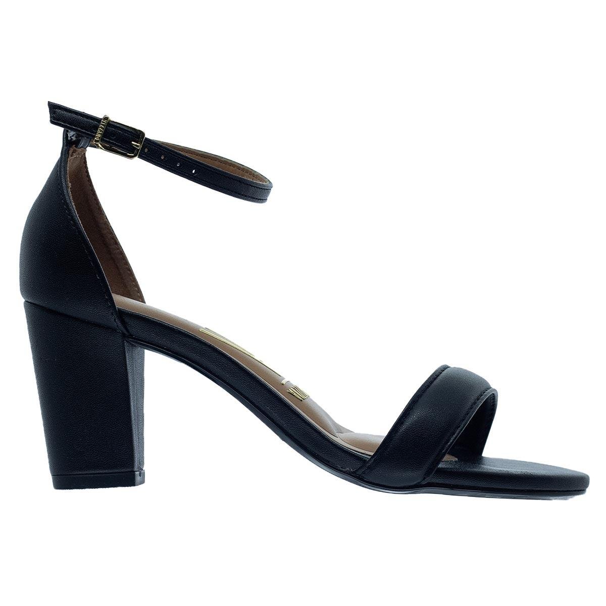 Sandália Salto Médio Feminina Vizzano 6262.1029 Preto
