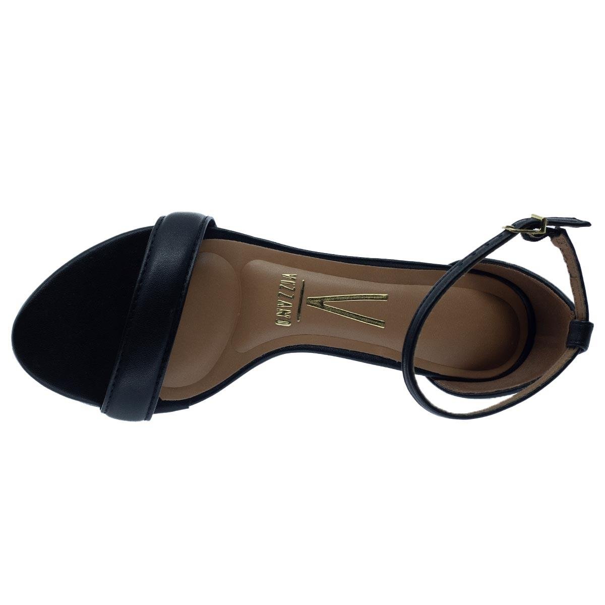 Sandália Salto Médio Feminina Vizzano 6262.1029 Preto Preto 3