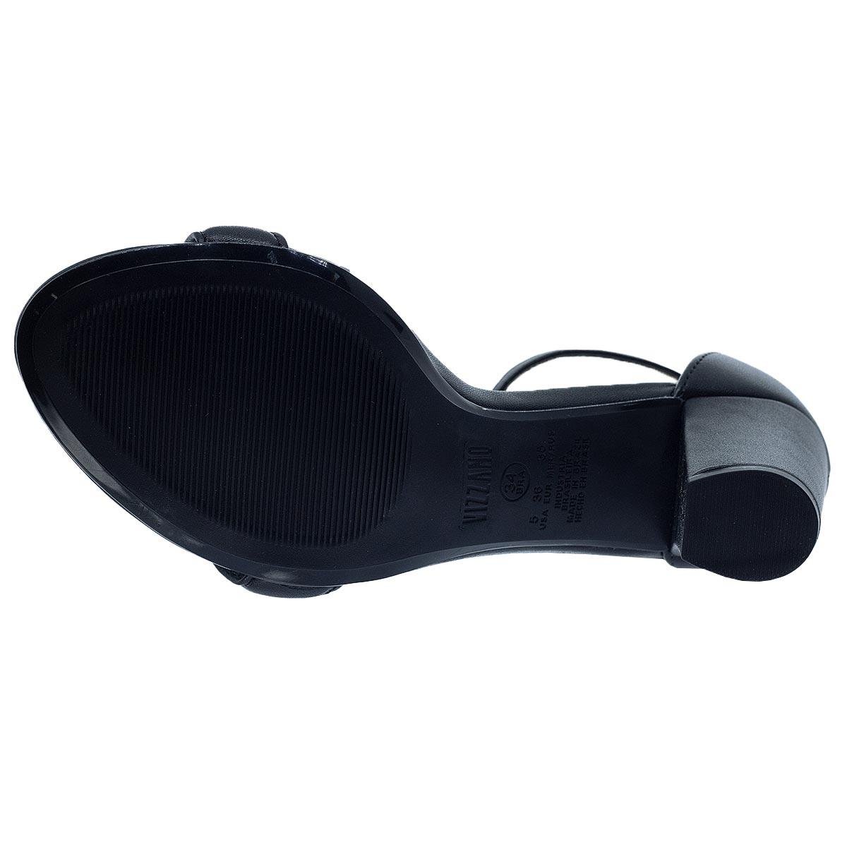 Sandália Salto Médio Feminina Vizzano 6262.1029 Preto Preto 4