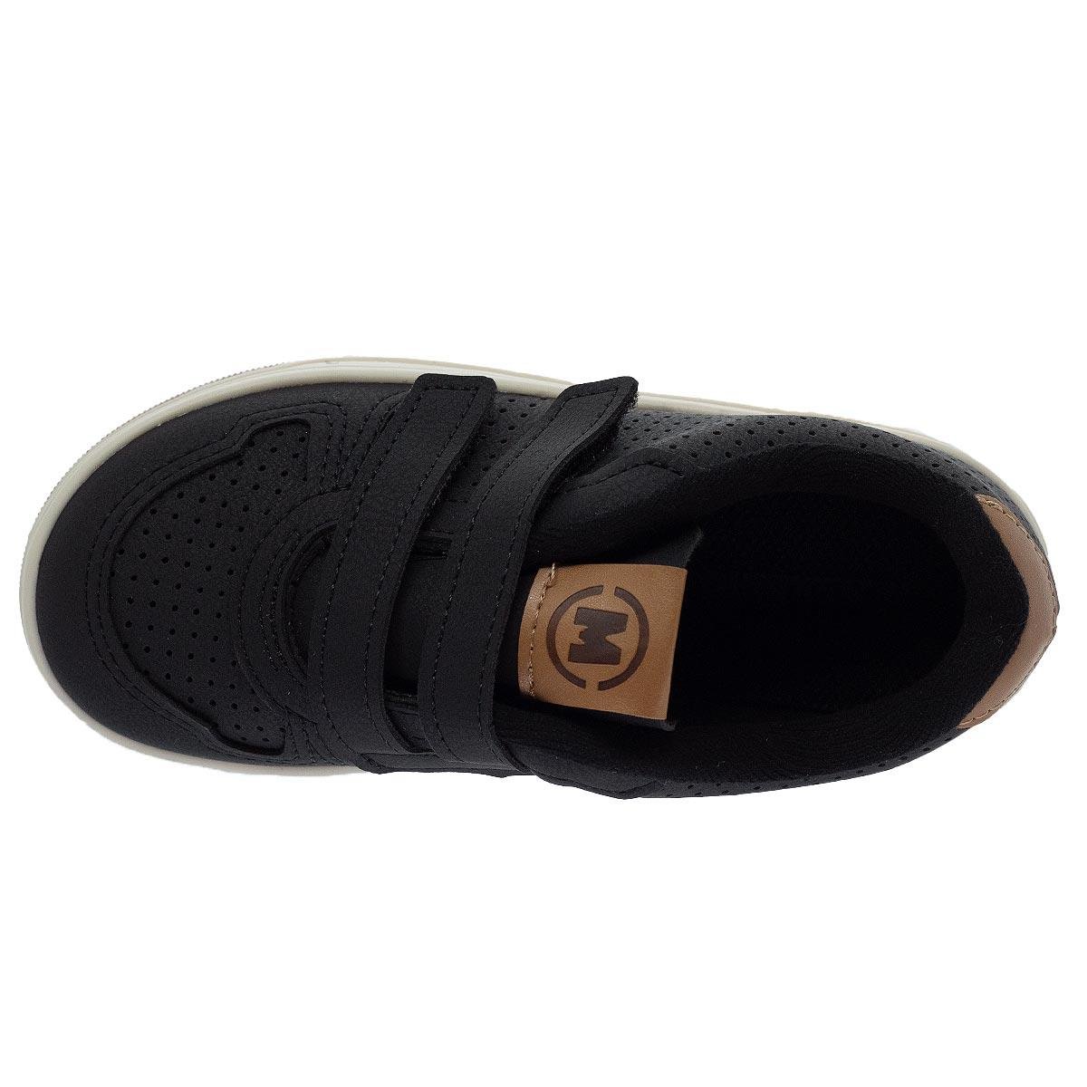 Tênis Casual Infantil Menino Molekinho 2623.102 Preto Preto 3