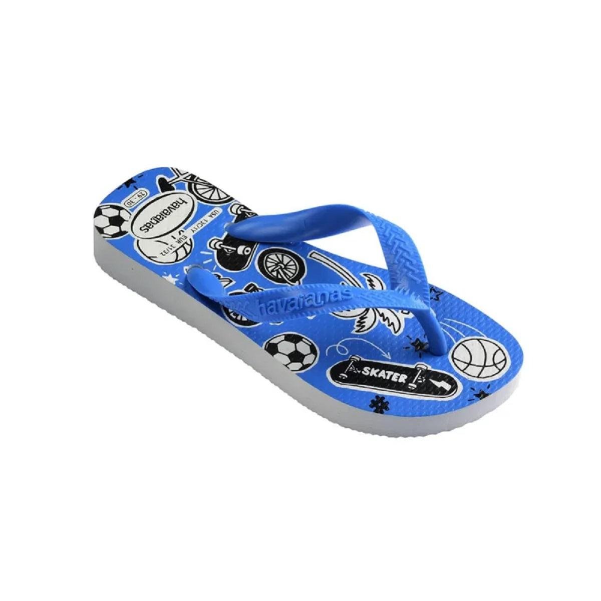 Chinelo Infantil Menino Havainas Kids Athletic Azul Azul 3