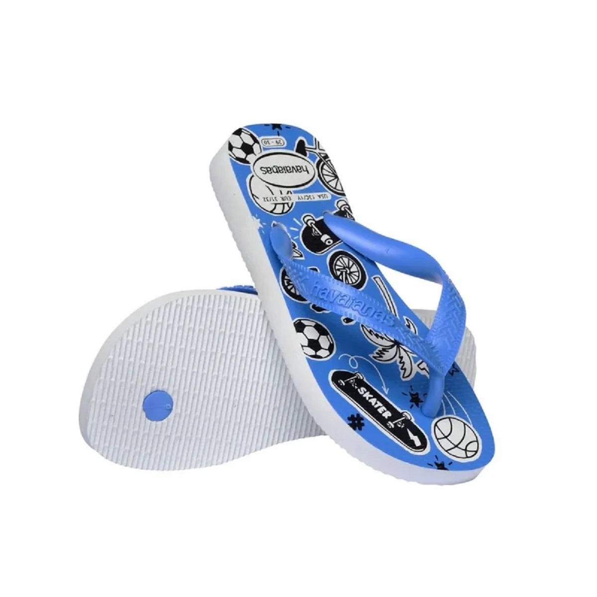 Chinelo Infantil Menino Havainas Kids Athletic Azul Azul 4