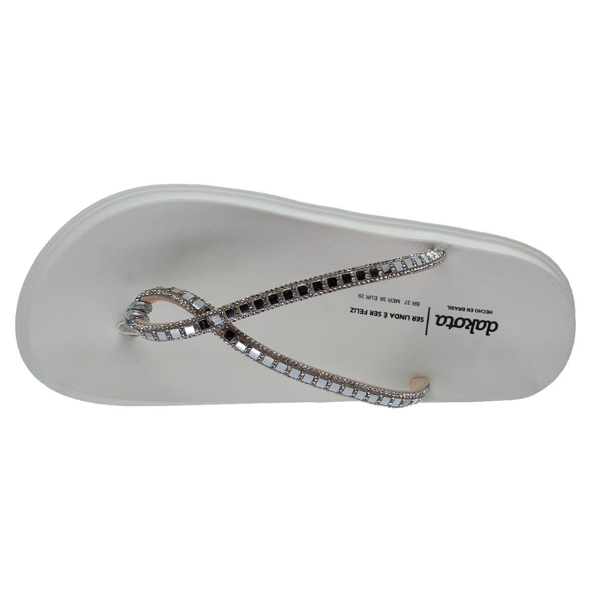 Tamanco Papete Feminino Dakota Y6242 Branco Branco 3