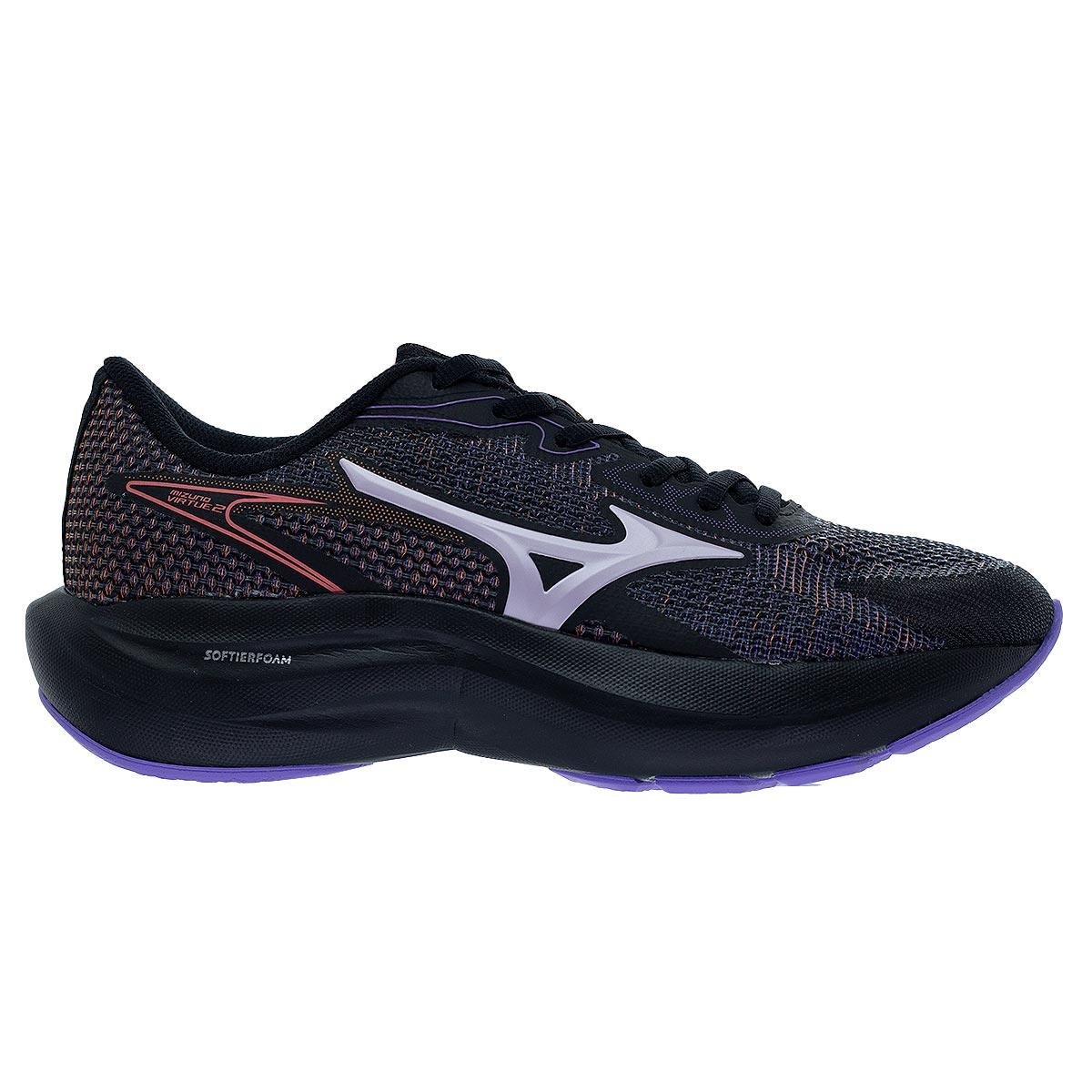 Tênis Esportivo Feminino Mizuno Virtue 2 Preto