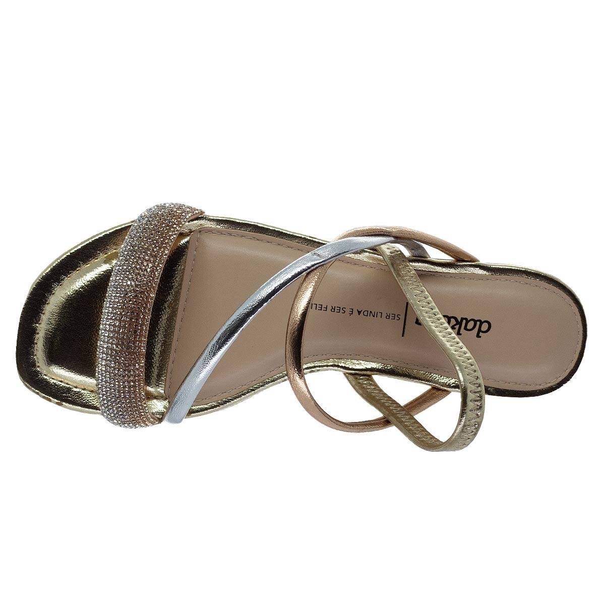 Sandália Rasteira Feminina Dakota Y7711 Bege Bege 3