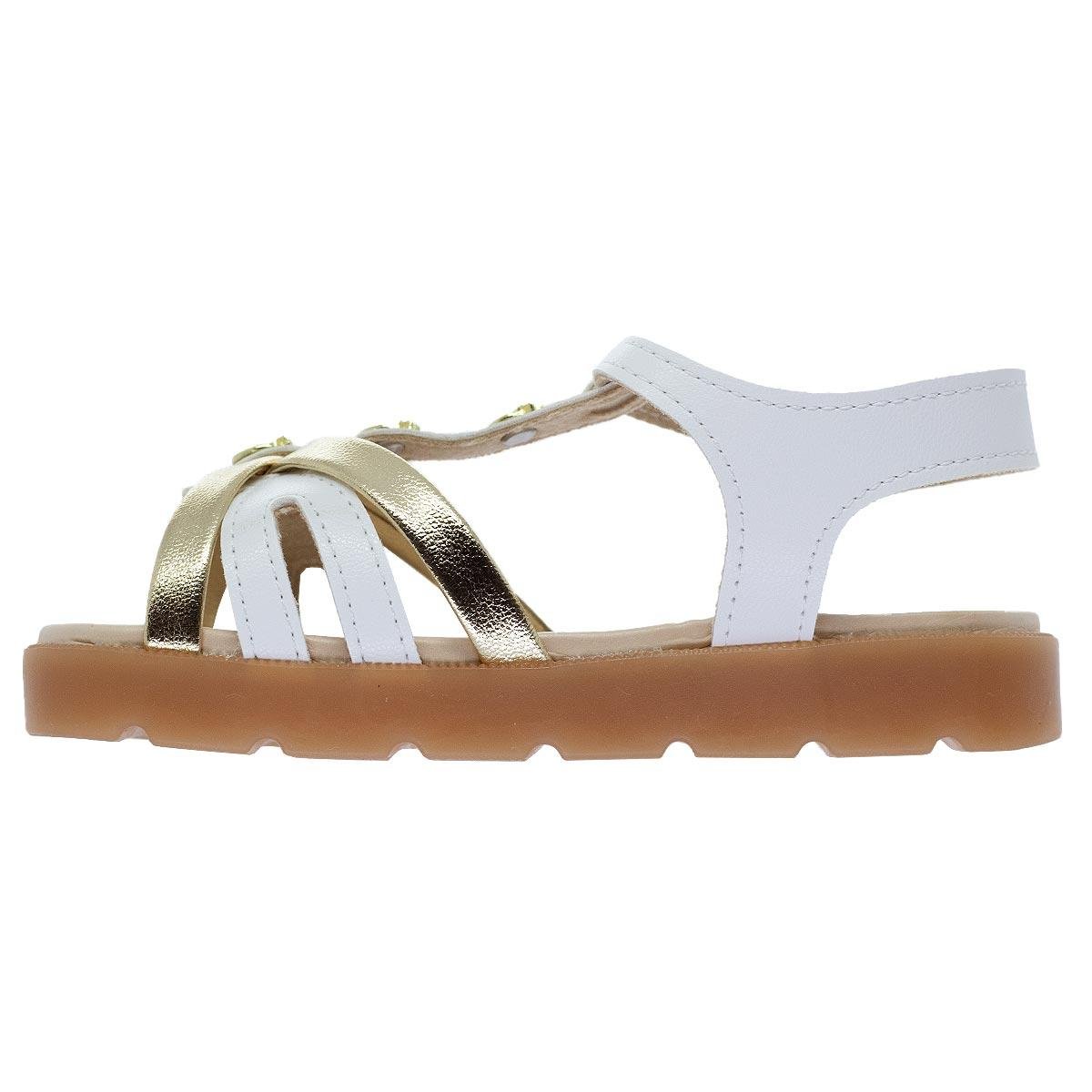 Sandália Infantil Menina Molekinha 2741.202 Branco Branco 2