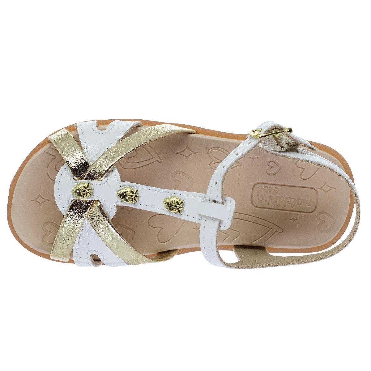 Sandália Infantil Menina Molekinha 2741.202 Branco Branco 3