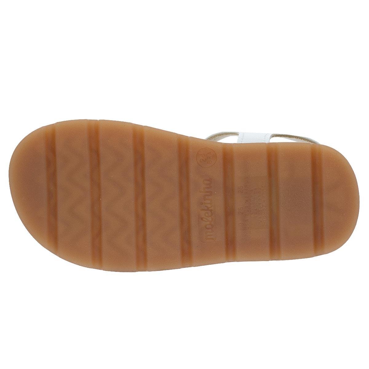 Sandália Infantil Menina Molekinha 2741.202 Branco Branco 4