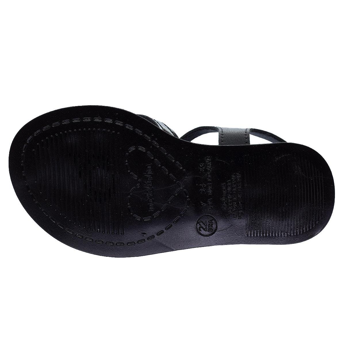 Sandália Infantil Menina Molekinha 2714.237 Preto Preto 4