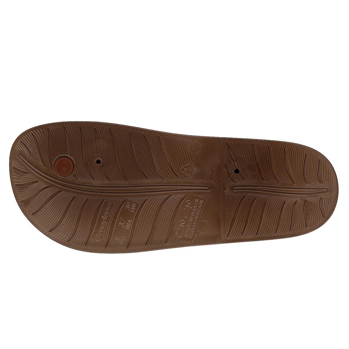 Sandália Rasteira Feminina Musa Sand Grendha 19036 Marrom Marrom 4