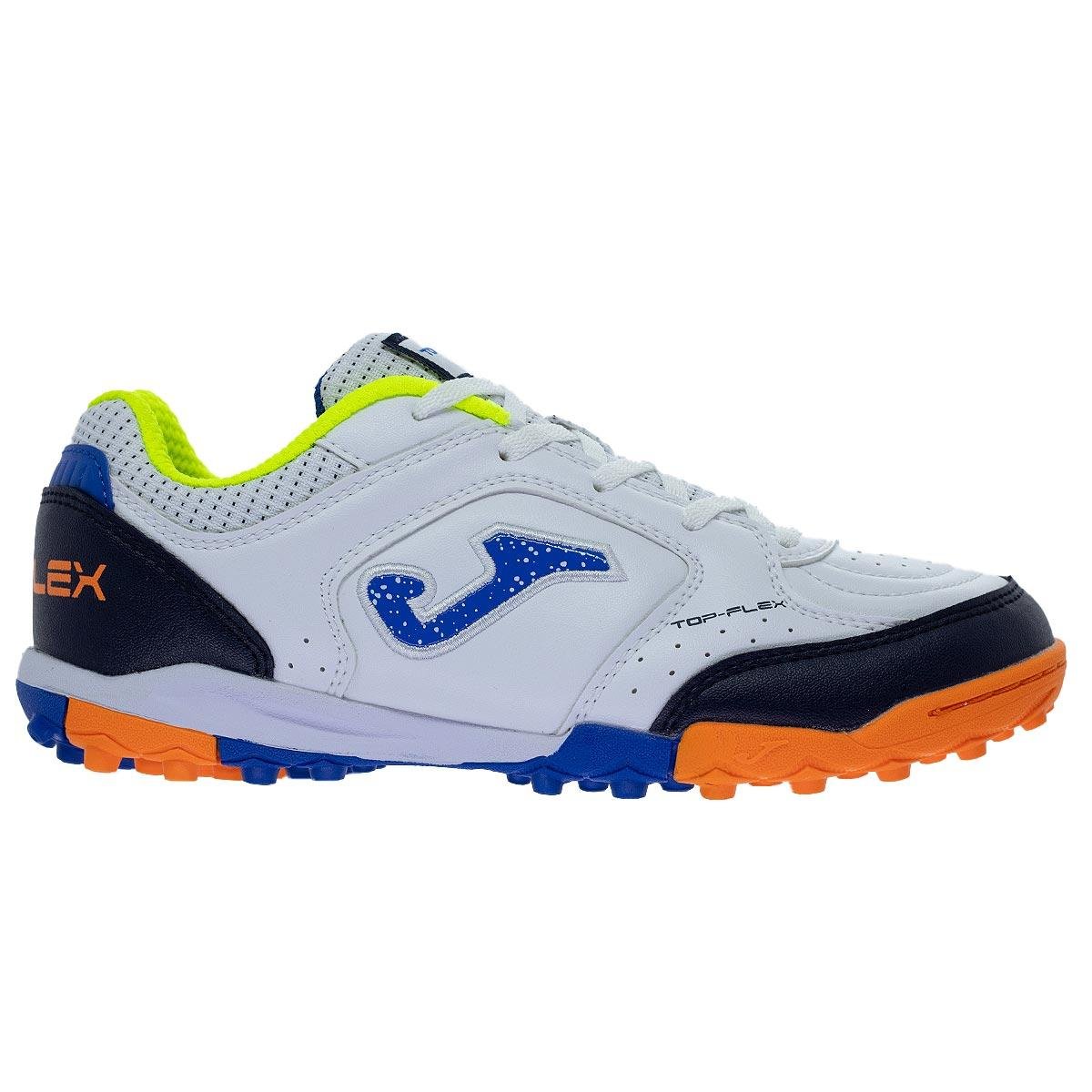 Chuteira Society Infantil Menino Joma Top Flex JR Branca