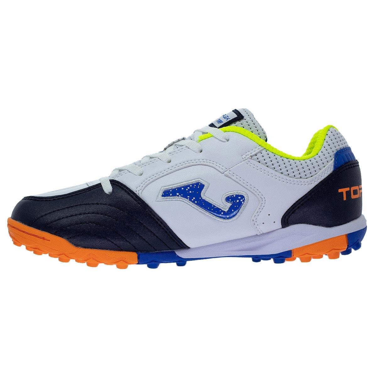 Chuteira Society Infantil Menino Joma Top Flex JR Branca Branco 2