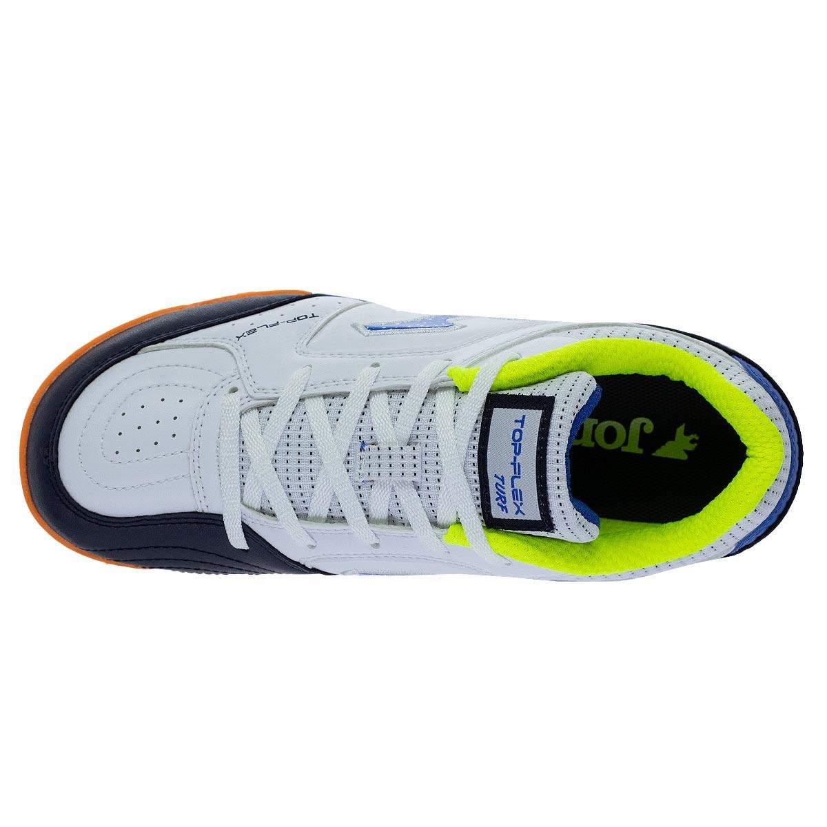 Chuteira Society Infantil Menino Joma Top Flex JR Branca Branco 3