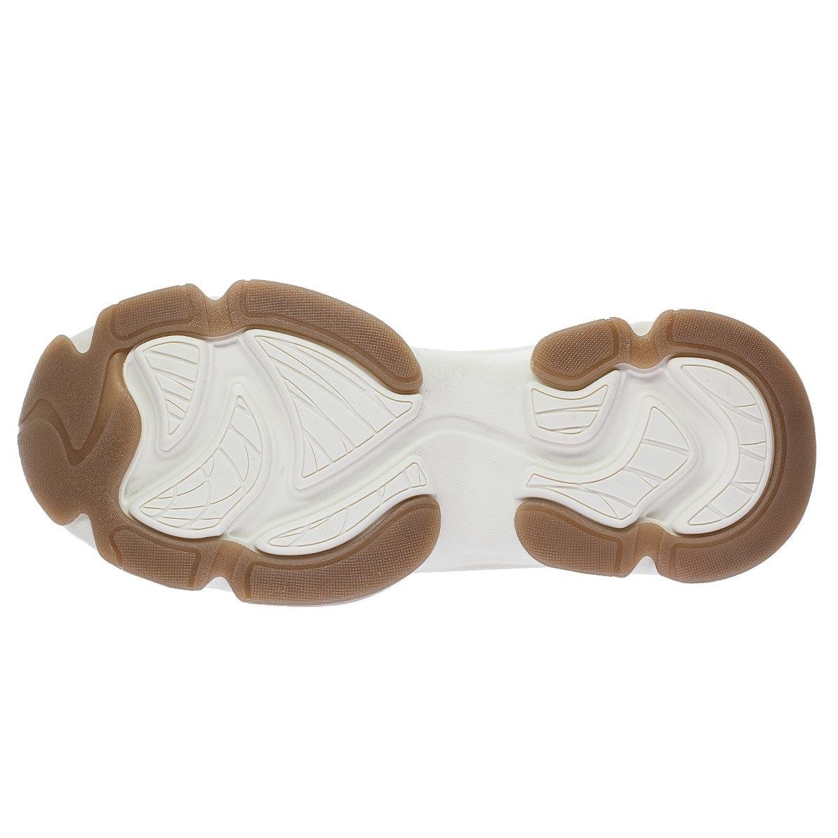 Tênis Casual Feminino Anacapri C30733 Bege Bege 4