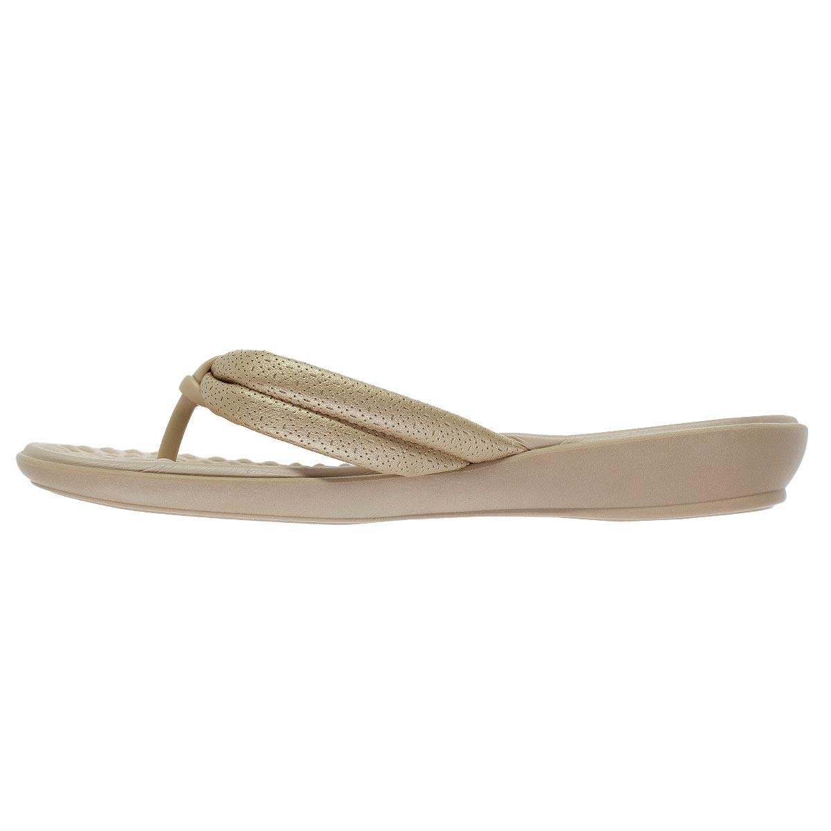 Chinelo Feminino Piccadilly 500401 Ouro Bege 2