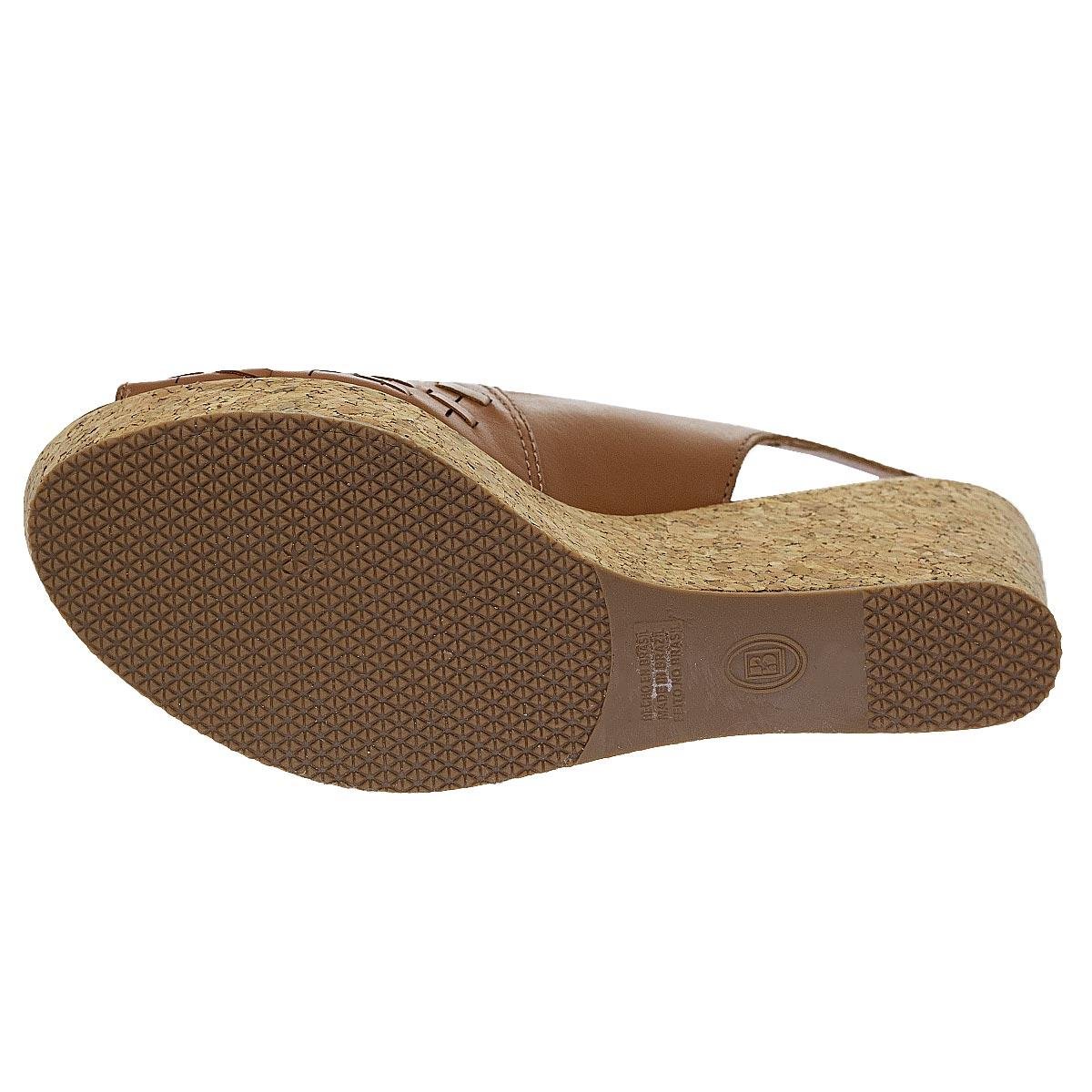 Sandália Anabela Feminina Bottero 372803 Camel Camel 4