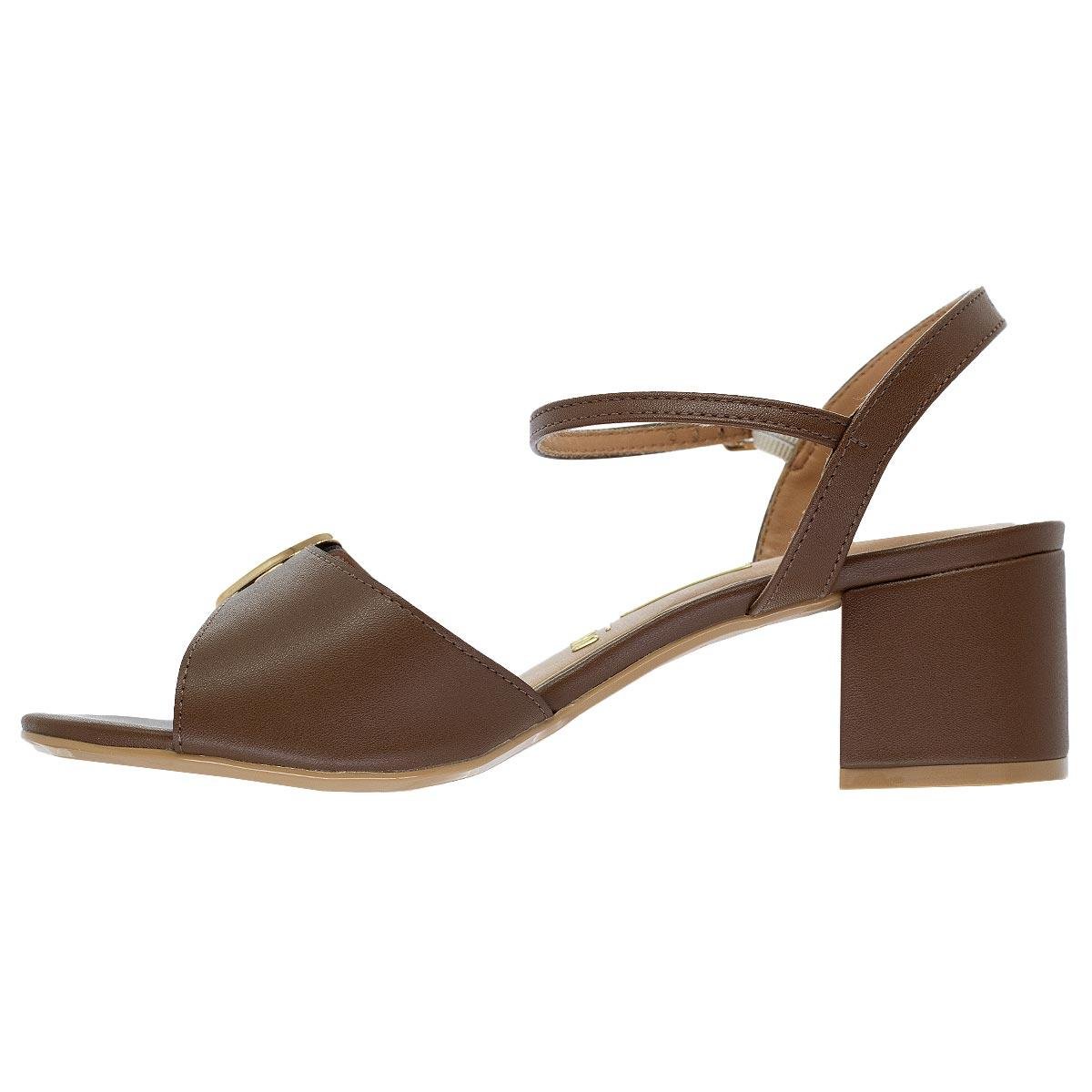 Sandália Feminina Salto Baixo Vizzano 6291.1184 Marrom Cappuccino 2