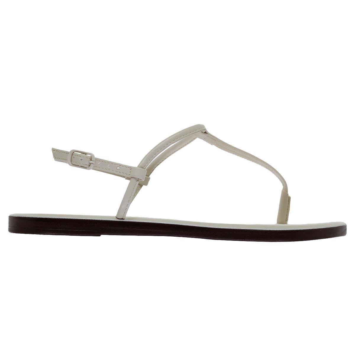 Sandália Rasteira Feminina Anacapri C30346 Offwhite