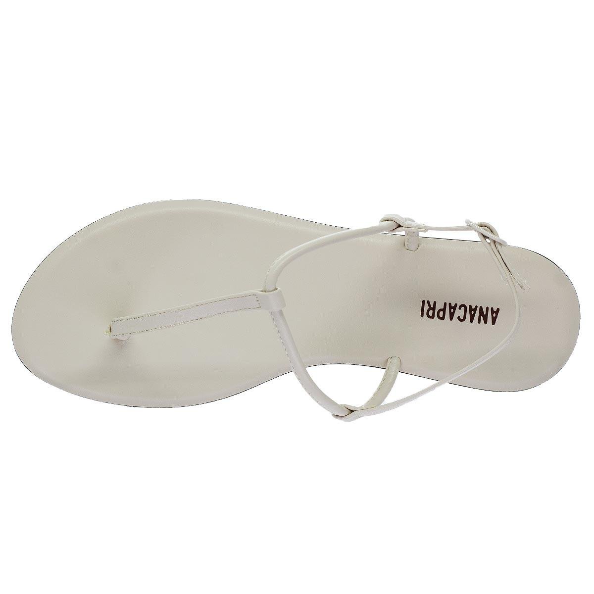Sandália Rasteira Feminina Anacapri C30346 Offwhite Off White 3
