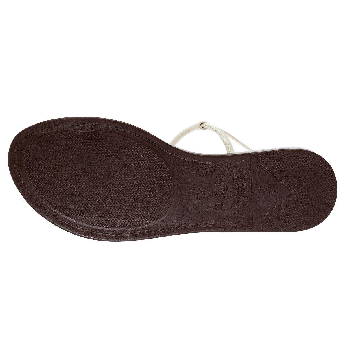 Sandália Rasteira Feminina Anacapri C30346 Offwhite Off White 4