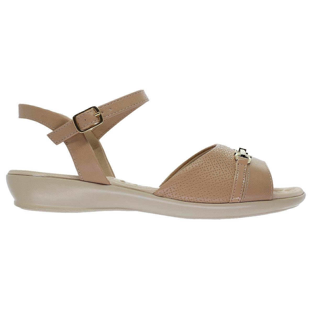 Sandália Rasteira Feminina Piccadilly 500406-9 Nude