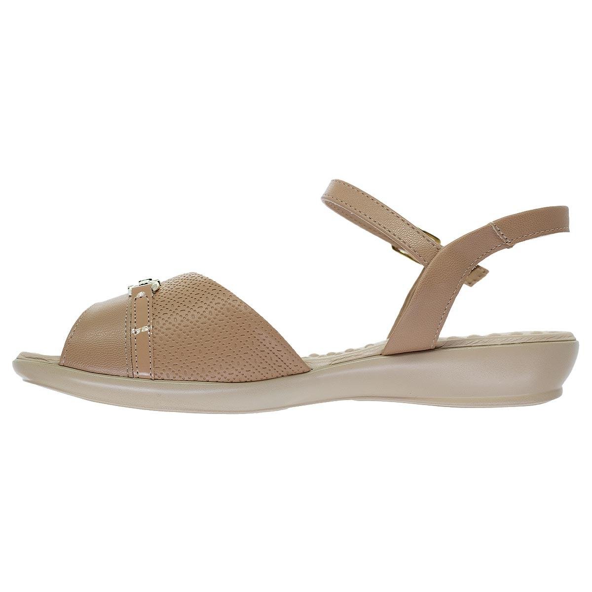 Sandália Rasteira Feminina Piccadilly 500406-9 Nude Nude 2